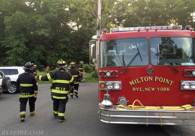 June 2015's Monthly drill was on Engine Company Operations.  Photo by Lt. Kyle Wagman